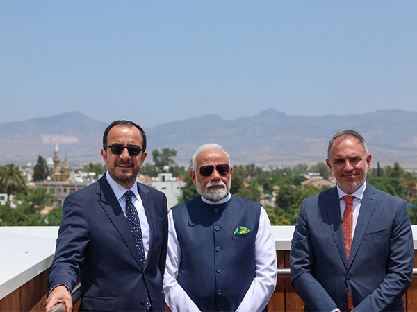 Prime Minister Narendra Modi with President Nikos Christodoulides during a guided tour of Nicosia, Cyprus (Image: X @narendramodi)
