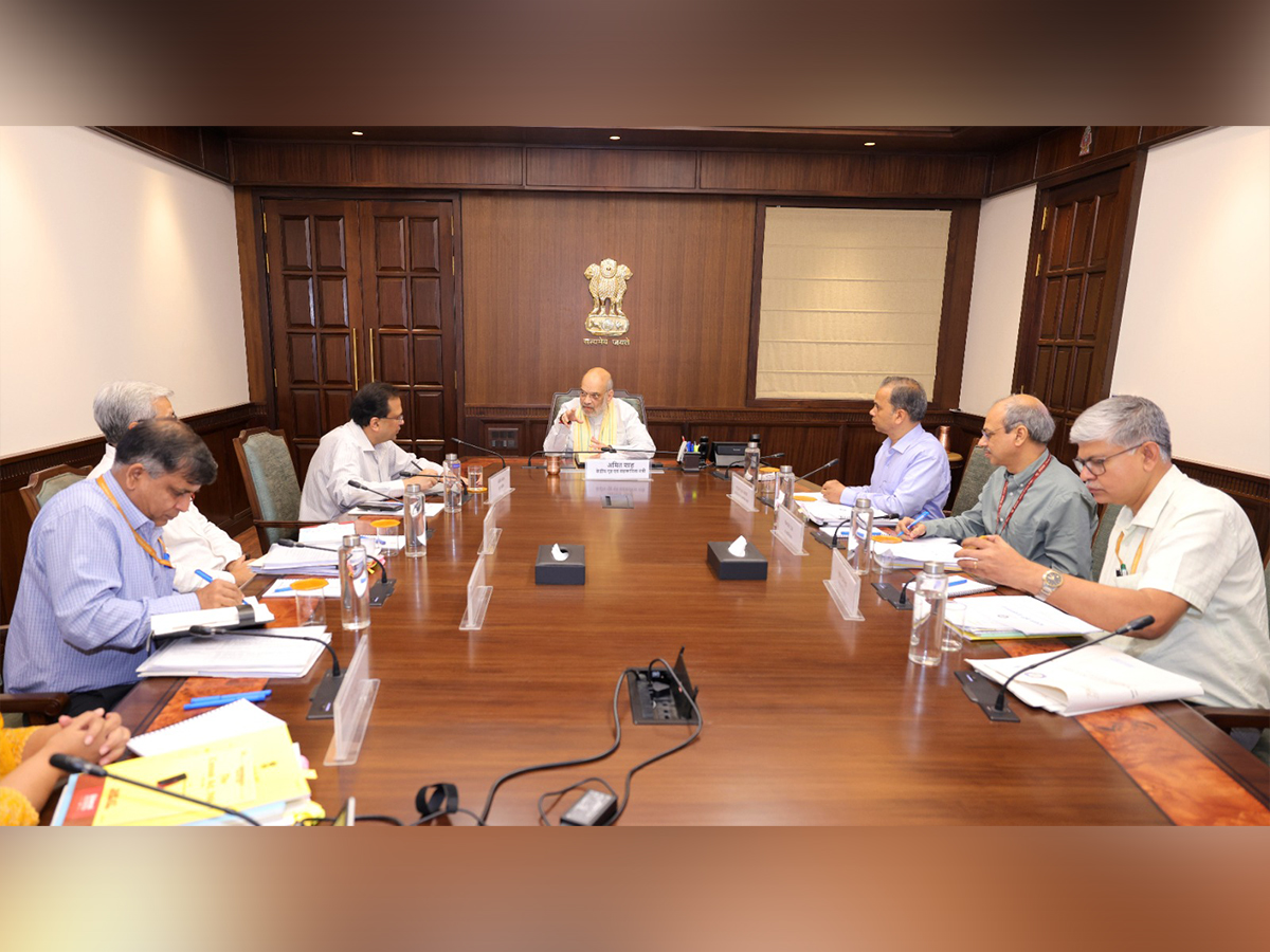 Amit Shah reviews preparation for the forthcoming Census with the Union Home Secretary. (Photo/ANI) Amit Shah reviews preparation for the forthcoming Census with the Union Home Secretary. (Photo/ANI)