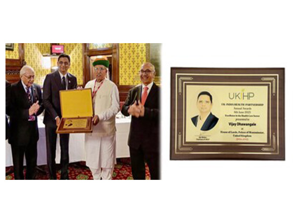 Vijay Dhawangale Honoured with Excellence in Healthcare Award at UK-India Health Partnership Awards 2025