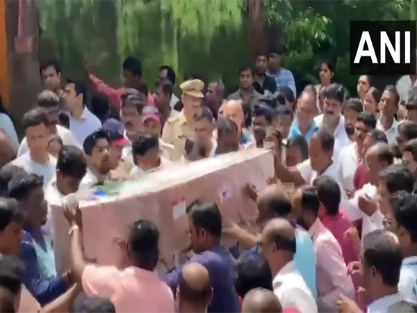 Mortal remains of Maithili Patil (Photo/ANI)