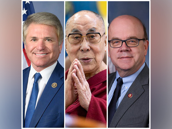 US Congressman Michael McCaul, Tibetan spiritual leader Dalai Lama, Congressman Jim McGovern (Image Credit: X/@CTA_TibetdotNet)