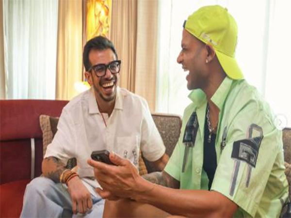 Yuzvendra Chahal (left) Shikhar Dhawan (right). (Photo: Shikhar Dhawan Instagram)