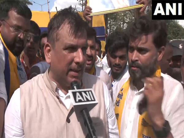  Aam Aadmi Party Rajya Sabha MP Sanjay Singh (Photo/ANI)