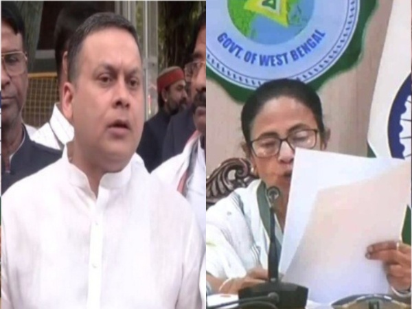 BJP leader Amit Malviya, West Bengal CM Mamata Banerjee  (Photo/ANI)
