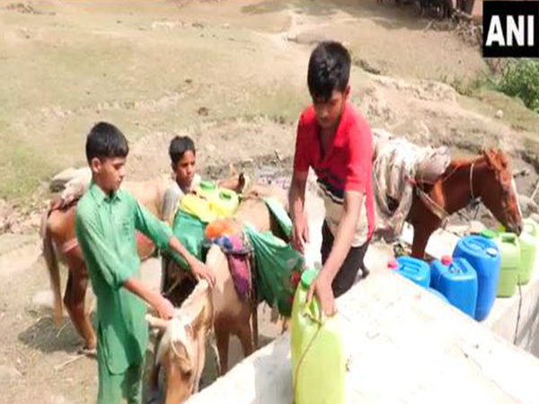 Sangyal village of Udhampur district faces water crisis (Photo/ANI)