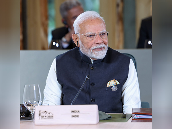 Prime Minister Narendra Modi at the G7 Session (Photo/ MEA)