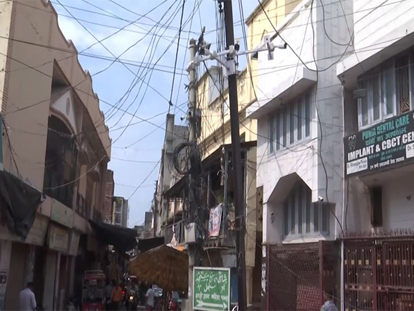 CCTV cameras being installed across Sambhal(Photo/ANI)