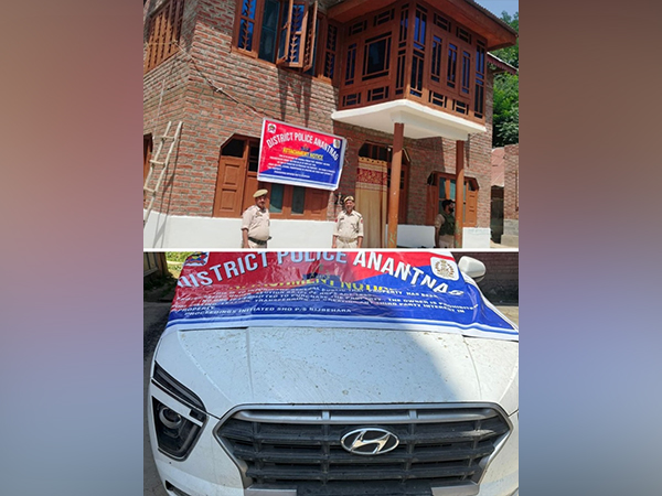 Police attaches properties worth Rs 40 lakhs in Anantnag, Jammu and Kashmir. (Photo/J-K Police)