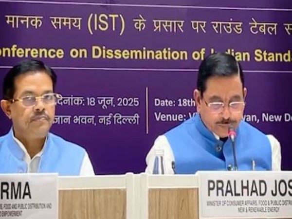 Union Minister Pralhad Joshi at  Round Table Conference on Time Dissemination (Photo/X@JoshiPralhad)