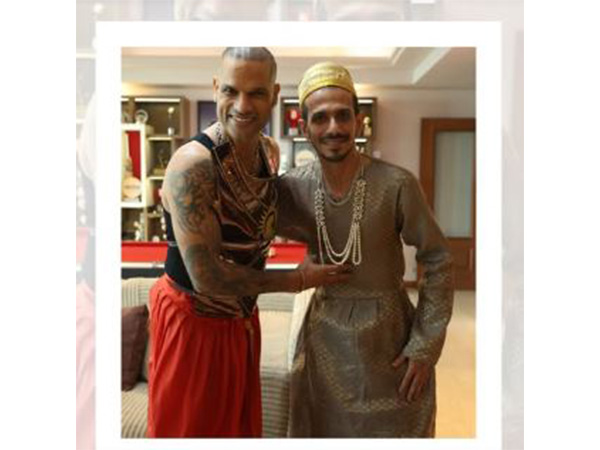 Shikhar Dhawan and Yuzvendra Chahal. (Photo: @shikhardhawanofficial Instagram)