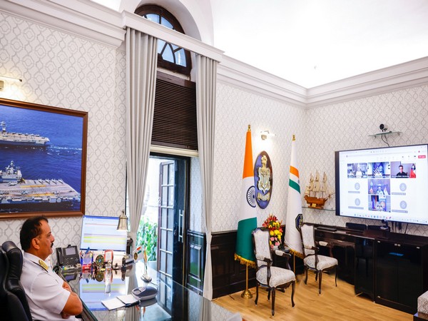 Navy Chief Admiral Dinesh K Tripathi attends 12th Key Leader Engagement virtually (Photo/X@indiannavy)