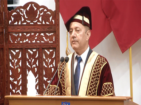 Prof Himanshu Rai delivers convocation address at MCEME's 107th ceremony in Secunderabad (Photo/ANI)