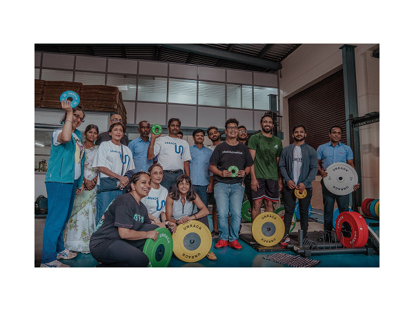 Participants and team members at the Unrack Factory, Bengaluru