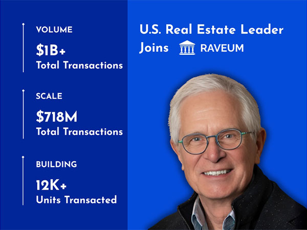 Glenn Hanson Joins Raveum Board, Empowering Indian Investors to Co-Own U.S. Real Estate