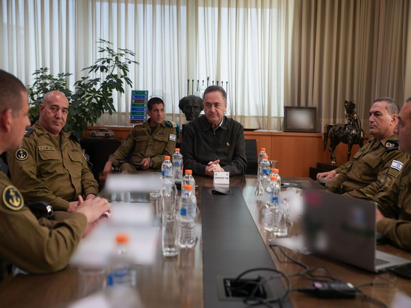 File photo of Israel Defence Minister Israel Katz holding a meeting (Image: X@Israel_katz)