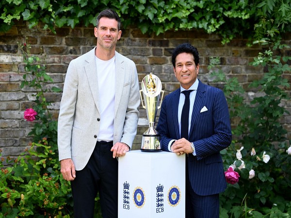 James Anderson and Sachin Tendulkar (Photo: X/@BCCI)