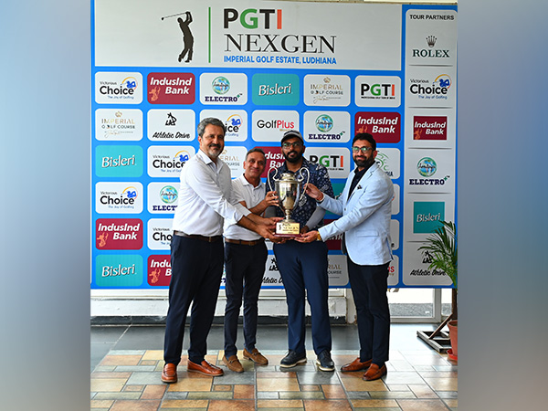 India golfer Manish Thakran lifting the PGTI NEXGEN title (Image: PGTI) India golfer Manish Thakran lifting the PGTI NEXGEN title (Image: PGTI)