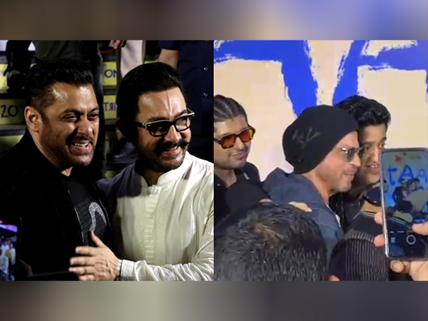 Salman Khan, Aamir Khan, and Shah Rukh Khan (Photo/ANI)