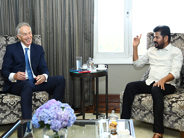Telangana CM Revanth Reddy with former UK PM Tony Blair (Image: X @revanth_anumula)