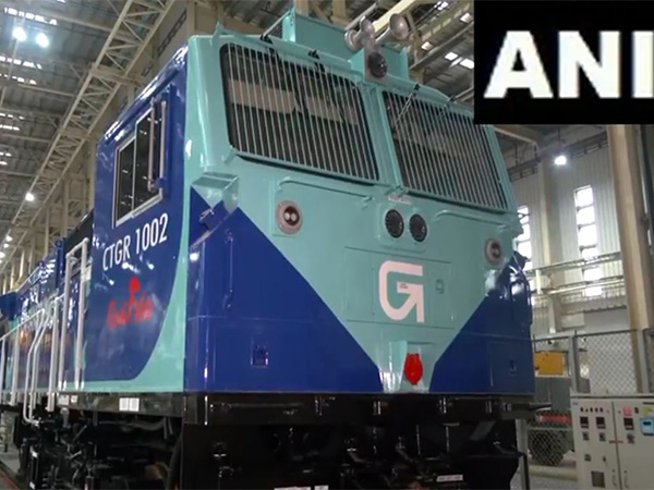 Locomotive to be exported to Guinea. (Photo/ANI)