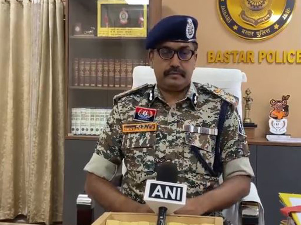 Inspector General of Police, Bastar Range, P Sundarraj (Photo/ANI)