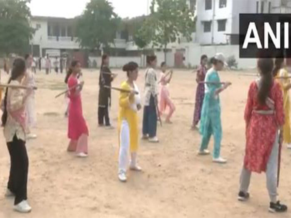 Special self-defence camp for girls organised by Rashtriya Sewika Samiti in Jammu (Photo/ANI)