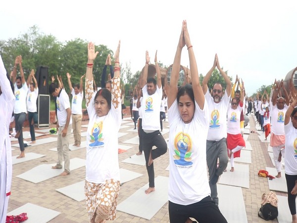 Yoga Day celebrations in Lumbini, Nepal (Photo/ ANI)