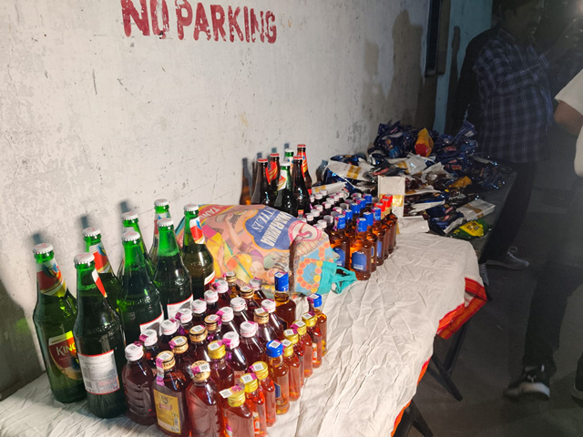 20 litres of illegal liquor seized (Photo/ANI)