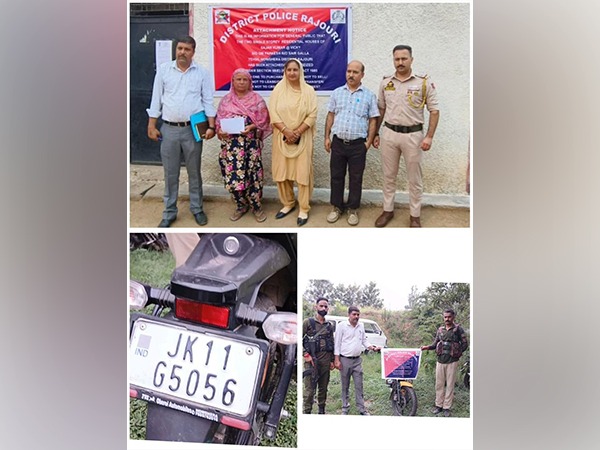 Rajouri Police attach drug peddler’s assets (Photo/X/@RAJOURIPOLICE)
