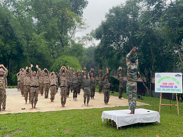 Visuals from Yoga Session (Photo/Assam Rifles) 