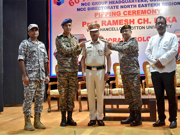 Cotton University VC Prof Ramesh Chandra Deka conferred Honorary Colonel rank. (Photo/X/PRO, Defence, Guwahati)