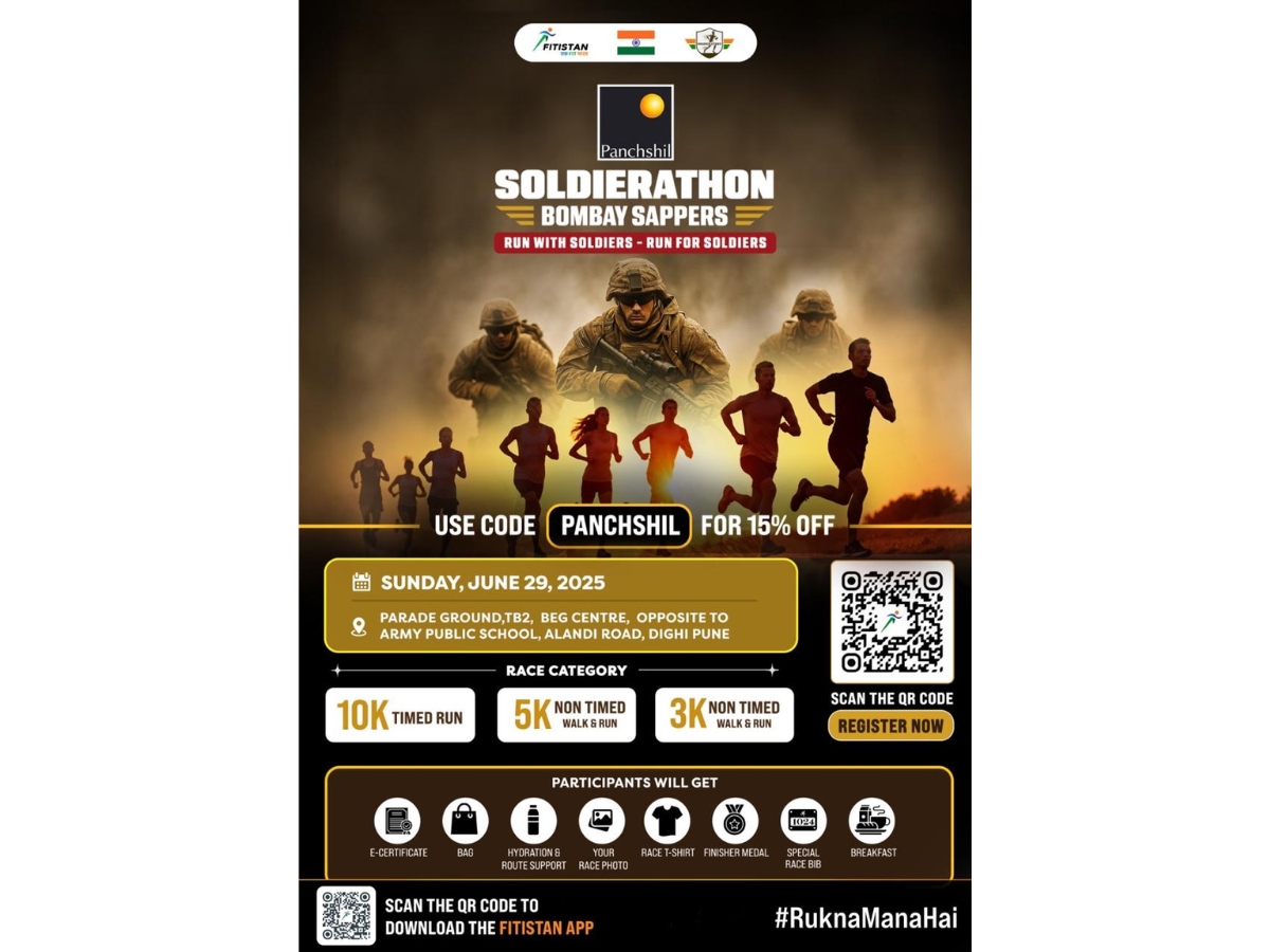 Panchshil Bombay Sappers Soldierathon honors brave heroes of Indian Army
