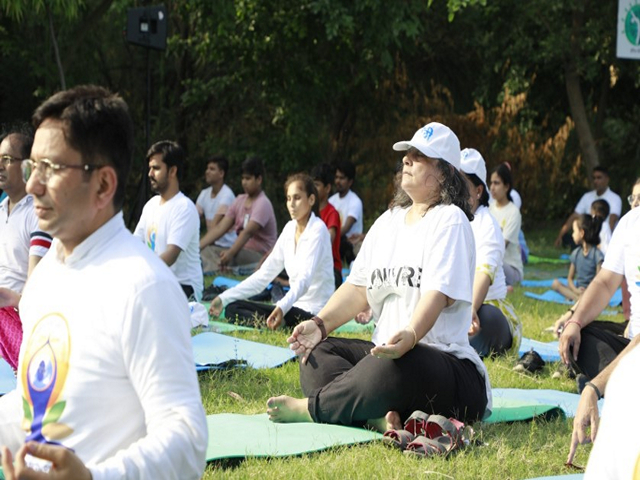 Ministry of Jal Shakti celebrates International Yoga day (Photo/X @DoWRRDGR_MoJS)