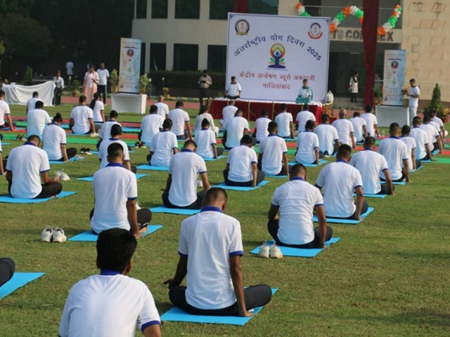 CBI celebrates 11th International Day of Yoga (Photo/X/@CBIHeadquarters)