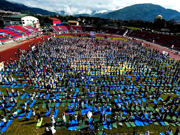 Indian Embassy in Nepal organises 11th International Day of Yoga (Photo/Indian Embassy in Nepal)