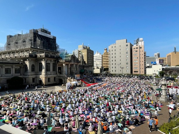 Indian Embassy in Tokyo celebrates International Day of Yoga (Photo/X@IndianEmbTokyo)