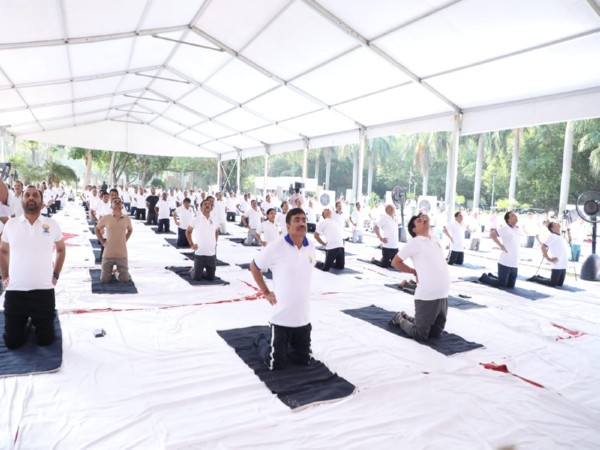 Ministry of Civil Aviation celebrated 11th International Day of Yoga (Photo: PIB)