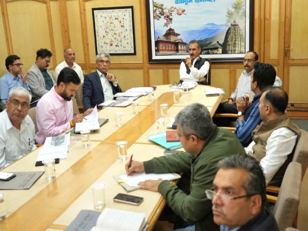 Himachal Pradesh CM Sukhvinder Singh Sukhu during a meeting (Photo/CMO)