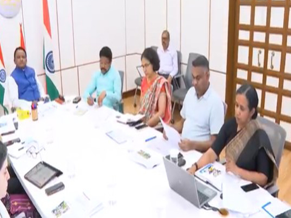 Odisha CM Mohan Charan Majhi chaired a high-level meeting at Lok Seva Bhavan to assess state's diarrhoea situation. (Photo: ANI) 