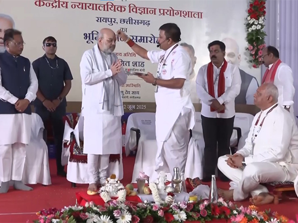 Union Home Minister Amit Shah in Nava Raipur (Photo/ANI)