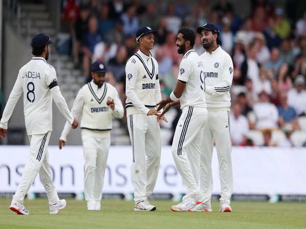 Jasprit Bumrah celebrating his wicket. (Photo- @BCCI X)