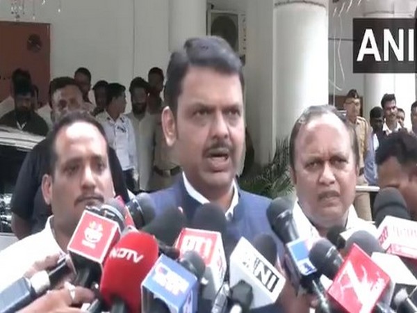 Maharashtra Chief Minister Devendra Fadnavis addressing the media. (Photo/ANI)
