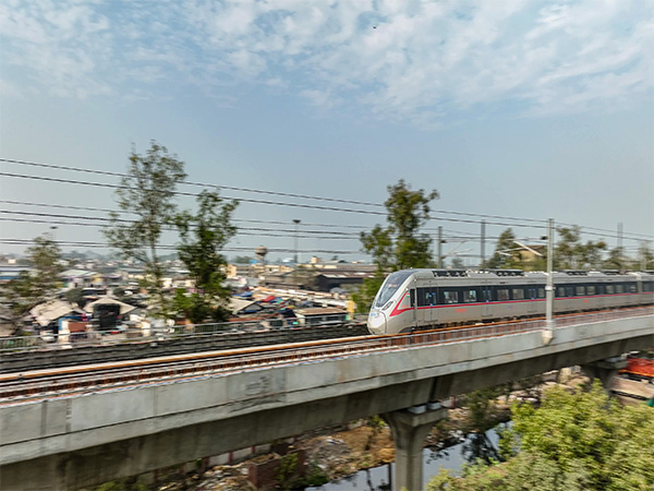 NCRTC completes trial run of Namo Bharat train on Sarai Kale Khan and Modipuram corridor (Photo/ANI)
