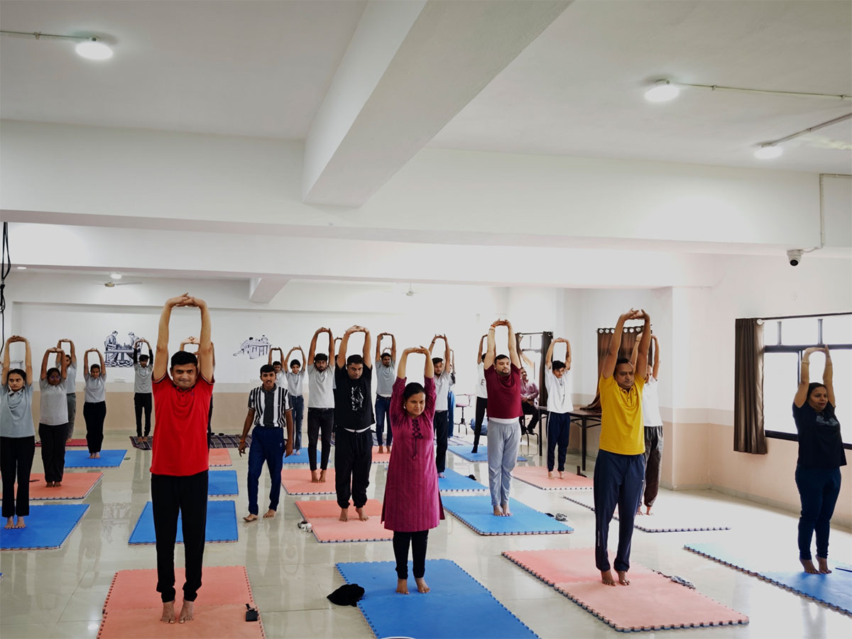 International Yoga Day was celebrated at the Best Institute of Indore with great enthusiasm and participation
