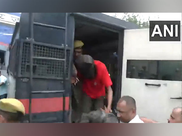 Accused allegedly involved in the Pahalgam terror attack being produced before a Jammu court (Photo/ANI)