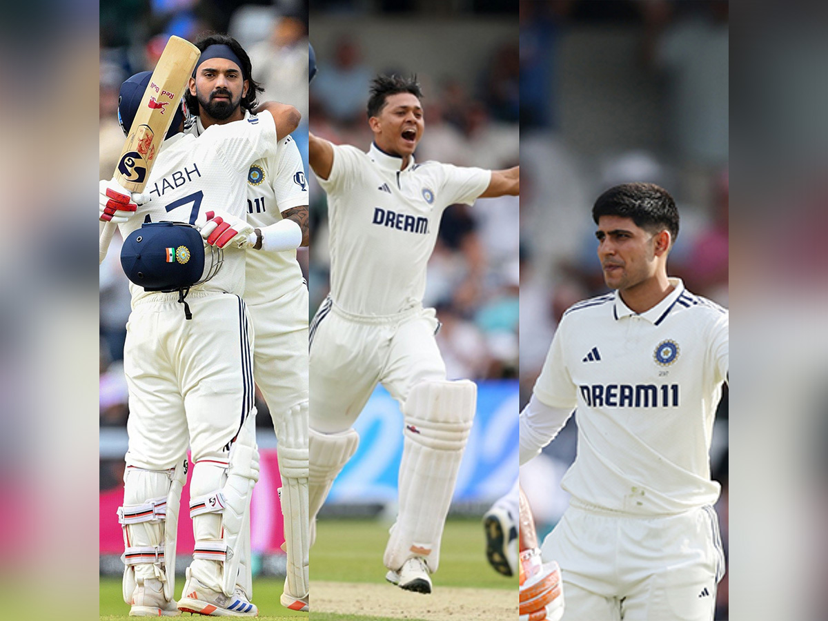 India saw five centuries in a Test for the first time ever. (Photo- @BCCI X and @sachin_rt X)