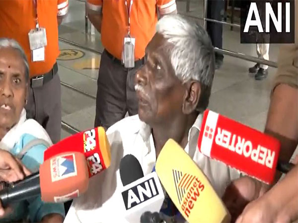 An elderly couple is among the 161 passengers evacuated from Israel and brought to India today (Photo/ANI)