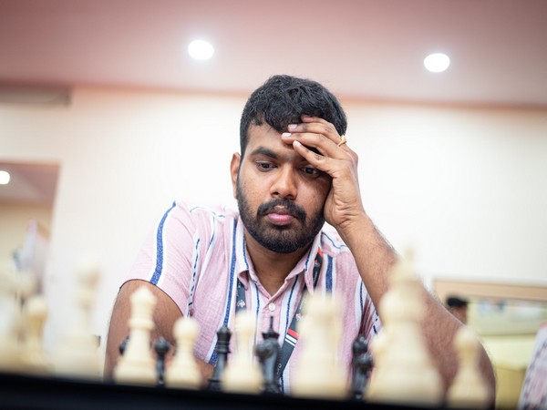 Grandmaster Lalit Babu in action at Aurionpro International Grandmaster Chess Tournament and Junior International Chess Tournament (Image: AurionPro Mumbai International)