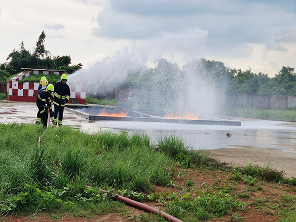 Visuals of drill exercise from the Airport (Photo/AAI MBB Airport)