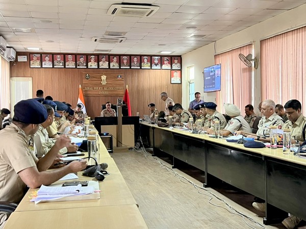IGP Jammu chaired a high-level meeting (Photo/@ZPHQJammu)